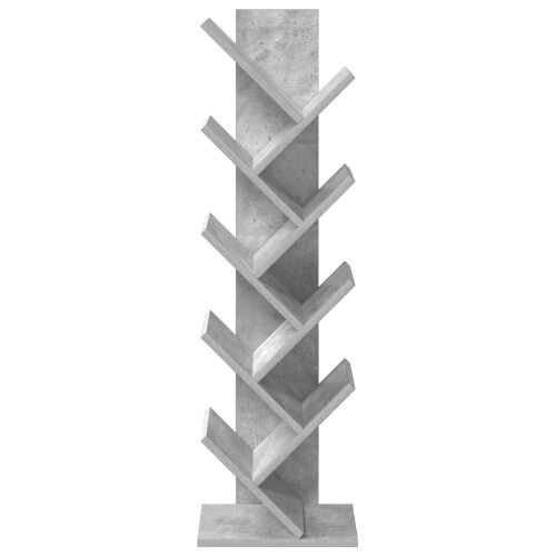 Polica za knjige u obliku drveta 6-nivoa 30 x 18 x 100 cm - Betonska siva 30 x 18 x 100 cm Cijena
