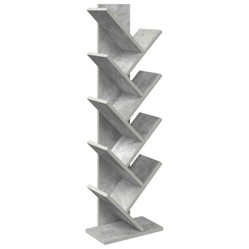 Polica za knjige u obliku drveta 6-nivoa 30 x 18 x 100 cm - Betonska siva 30 x 18 x 100 cm Cijena