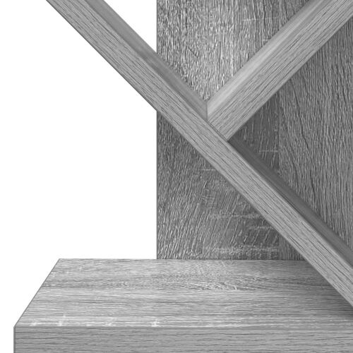 Polica za knjige u obliku drveta 6-nivo 30 x 18 x 100 cm - Siva Sonoma 30 x 18 x 100 cm Cijena