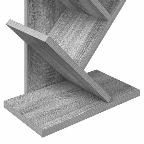 Polica za knjige u obliku drveta 6-nivo 30 x 18 x 100 cm - Siva Sonoma 30 x 18 x 100 cm Cijena