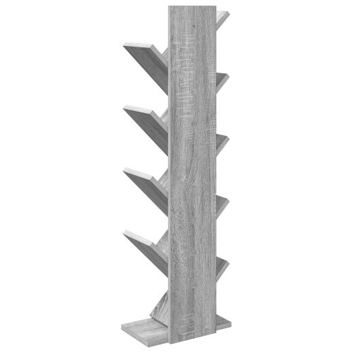 Polica za knjige u obliku drveta 6-nivo 30 x 18 x 100 cm - Siva Sonoma 30 x 18 x 100 cm Cijena