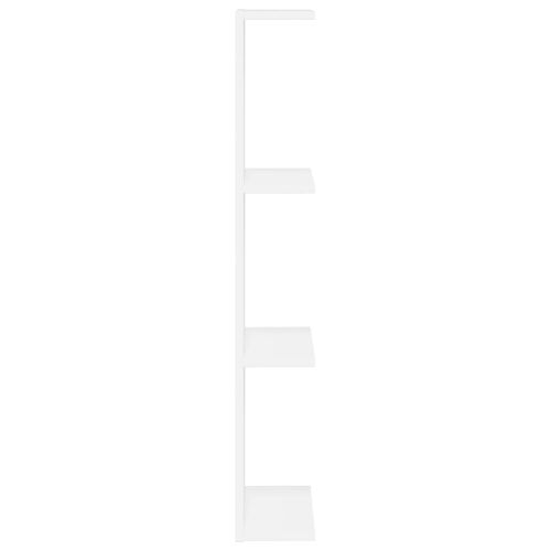 Zidna polica Bijela 25 x 15 x 100 cm Konstruirano drvo - Bijela 1 25 x 15 x 100 cm (4 etaže) Cijena