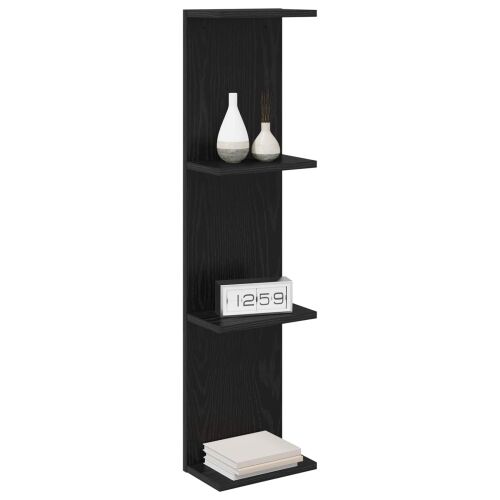 Zidna polica Crni hrast 25 x 15 x 100 cm Konstruirano drvo - Crni hrast 1 25 x 15 x 100 cm (4 etaže) Cijena