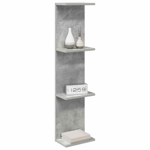 Zidna polica Betonska siva 25 x 15 x 100 cm Konstruirano drvo - Betonska siva 1 25 x 15 x 100 cm (4 etaže) Cijena