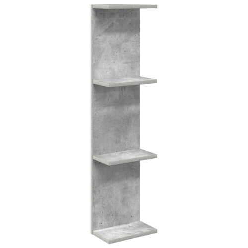 Zidna polica Betonska siva 25 x 15 x 100 cm Konstruirano drvo - Betonska siva 1 25 x 15 x 100 cm (4 etaže) Cijena