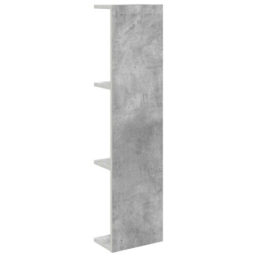 Zidna polica 2 kom. Betonska siva 25 x 15 x 100 cm - Betonska siva 2 25 x 15 x 100 cm (4 etaže) Cijena