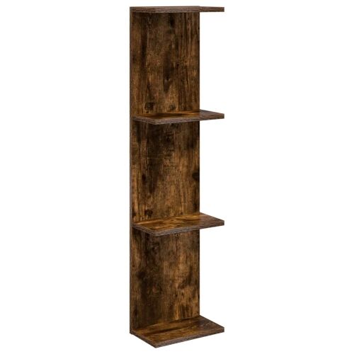 Zidna polica Dimljeni hrast 25 x 15 x 100 cm - Dimljeni hrast 1 25 x 15 x 100 cm (4 etaže) Cijena