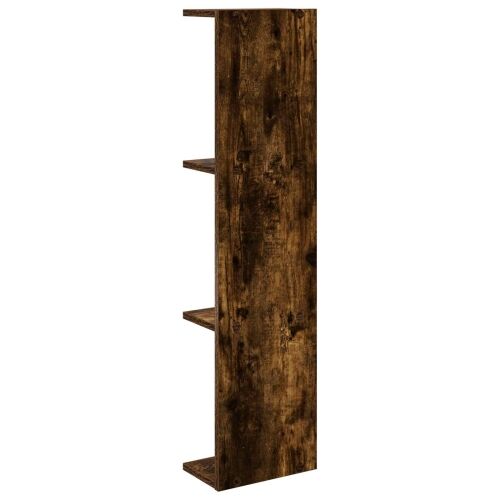 Zidna polica Dimljeni hrast 25 x 15 x 100 cm - Dimljeni hrast 1 25 x 15 x 100 cm (4 etaže) Cijena