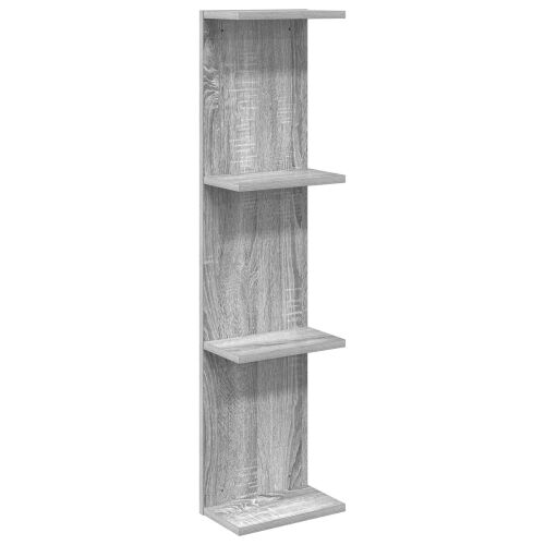Zidna polica Siva Sonoma 25 x 15 x 100 cm Konstruirano drvo - Siva Sonoma 1 25 x 15 x 100 cm (4 etaže) Cijena