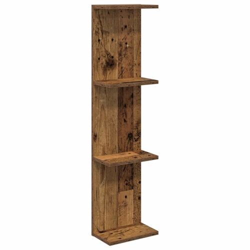 Zidna polica Staro drvo 25 x 15 x 100 cm Konstruirano drvo - Staro drvo 1 25 x 15 x 100 cm (4 etaže) Cijena