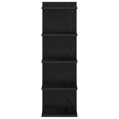 Zidna polica 2 kom. Crni hrast 30 x 15 x 100 cm - Crni hrast 2 30 x 15 x 100 cm (5 etaža) Cijena