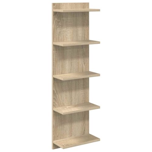 Zidna polica Hrast sonoma 30 x 15 x 100 cm Konstruirano drvo - Hrast sonoma 1 30 x 15 x 100 cm (5 etaža) Cijena