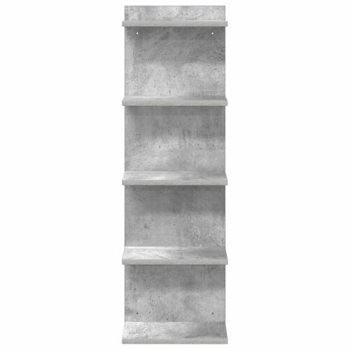 Zidna polica 2 kom. Betonska siva 30 x 15 x 100 cm - Betonska siva 2 30 x 15 x 100 cm (5 etaža) Cijena