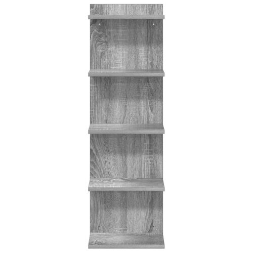 Zidna polica Siva Sonoma 30 x 15 x 100 cm Konstruirano drvo - Siva Sonoma 1 30 x 15 x 100 cm (5 etaža) Cijena