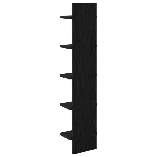 Zidna polica 2 kom. Crni hrast 22 x 15 x 100 cm - Crni hrast 2 22 x 15 x 100 cm (5 etaža) Cijena