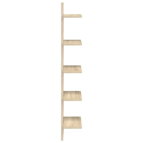 Zidna polica Hrast sonoma 22 x 15 x 100 cm Konstruirano drvo - Hrast sonoma 1 22 x 15 x 100 cm (5 etaža) Cijena