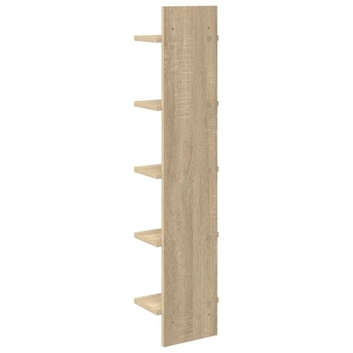 Zidna polica Hrast sonoma 22 x 15 x 100 cm Konstruirano drvo - Hrast sonoma 1 22 x 15 x 100 cm (5 etaža) Cijena