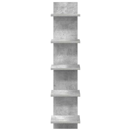 Zidna polica Betonska siva 22 x 15 x 100 cm Konstruirano drvo - Betonska siva 1 22 x 15 x 100 cm (5 etaža) Cijena