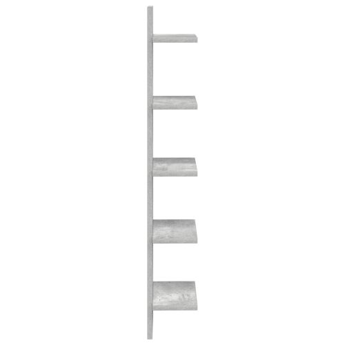 Zidna polica 2 kom. Betonska siva 22 x 15 x 100 cm - Betonska siva 2 22 x 15 x 100 cm (5 etaža) Cijena