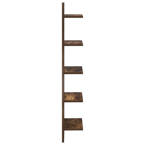 Zidna polica 2 kom. Dimljeni hrast 22 x 15 x 100 cm - Dimljeni hrast 2 22 x 15 x 100 cm (5 etaža) Cijena