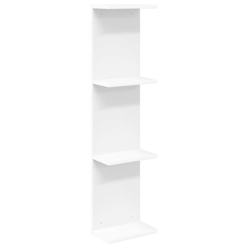Zidna polica Bijela 22 x 15 x 100 cm Konstruirano drvo - Bijela 1 22 x 15 x 100 cm (4 etaže) Cijena