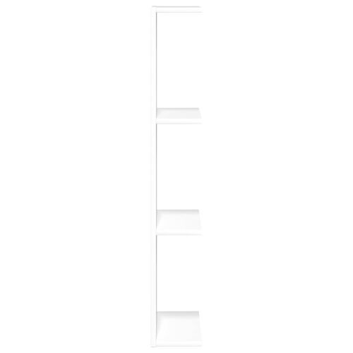 Zidna polica 2 kom. Bijela 22 x 15 x 100 cm Konstruirano drvo - Bijela 2 22 x 15 x 100 cm (4 etaže) Cijena