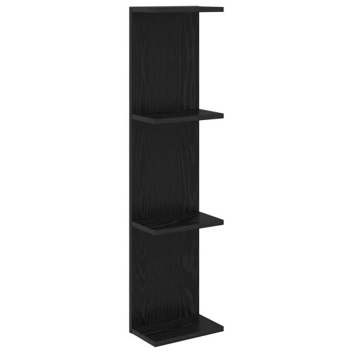 Zidna polica Crni hrast 22 x 15 x 100 cm Konstruirano drvo - Crni hrast 1 22 x 15 x 100 cm (4 etaže) Cijena