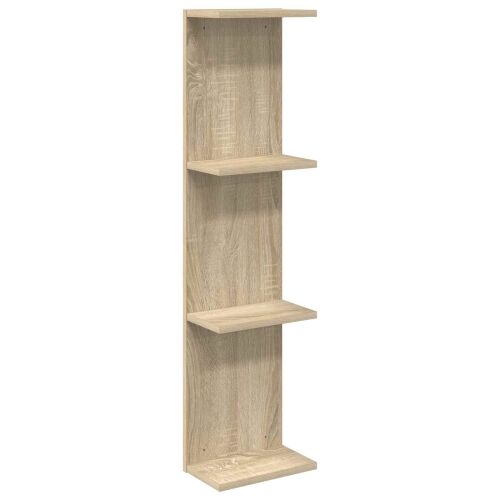 Zidna polica Hrast sonoma 22 x 15 x 100 cm Konstruirano drvo - Hrast sonoma 1 22 x 15 x 100 cm (4 etaže) Cijena