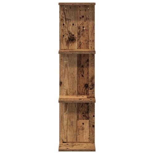 Zidna polica 2 kom. Staro drvo 22 x 15 x 100 cm - Staro drvo 2 22 x 15 x 100 cm (4 etaže) Cijena