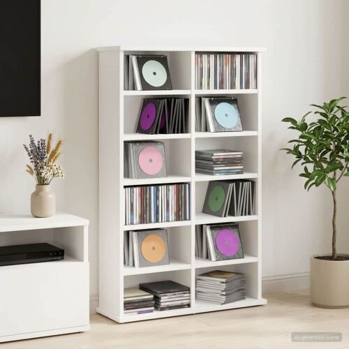CD ormar Bijela 60 x 17 x 92 cm Konstruirano drvo - Bijela 1 60 x 17 x 92 cm Cijena