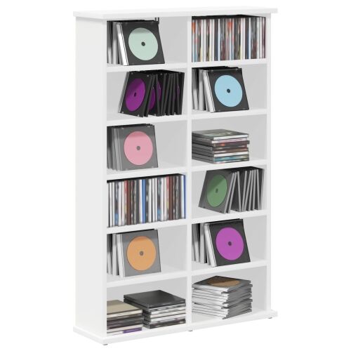 CD ormar Bijela 60 x 17 x 92 cm Konstruirano drvo - Bijela 1 60 x 17 x 92 cm Cijena