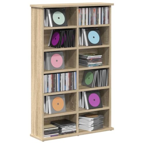 CD ormar Hrast sonoma 60 x 17 x 92 cm Konstruirano drvo - Hrast sonoma 1 60 x 17 x 92 cm Cijena
