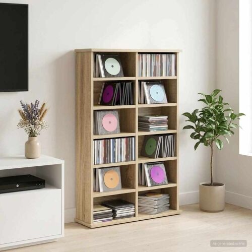 CD ormar Hrast sonoma 60 x 17 x 92 cm Konstruirano drvo - Hrast sonoma 1 60 x 17 x 92 cm Cijena