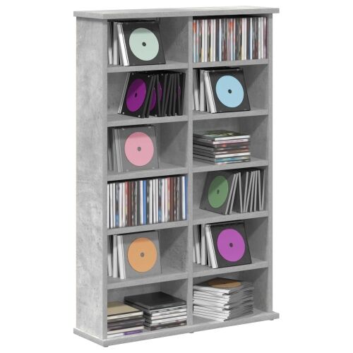 CD ormar Betonska siva 60 x 17 x 92 cm Konstruirano drvo - Betonska siva 1 60 x 17 x 92 cm Cijena