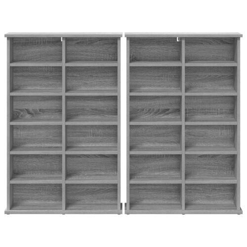 CD ormar 2 kom. Siva Sonoma 60 x 17 x 92 cm Konstruirano drvo - Siva Sonoma 2 60 x 17 x 92 cm Cijena