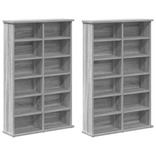 CD ormar 2 kom. Siva Sonoma 60 x 17 x 92 cm Konstruirano drvo - Siva Sonoma 2 60 x 17 x 92 cm Cijena