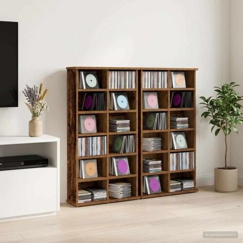 CD ormar 2 kom. Staro drvo 60 x 17 x 92 cm Konstruirano drvo - Staro drvo 2 60 x 17 x 92 cm Cijena