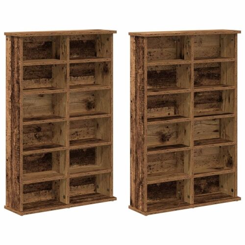 CD ormar 2 kom. Staro drvo 60 x 17 x 92 cm Konstruirano drvo - Staro drvo 2 60 x 17 x 92 cm Cijena