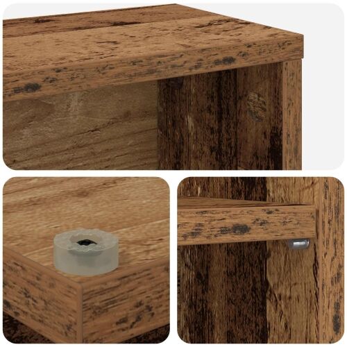 CD ormar 2 kom. Staro drvo 60 x 17 x 92 cm Konstruirano drvo - Staro drvo 2 60 x 17 x 92 cm Cijena