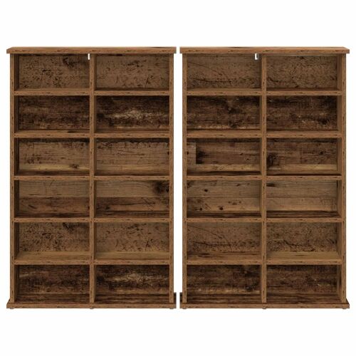 CD ormar 2 kom. Staro drvo 60 x 17 x 92 cm Konstruirano drvo - Staro drvo 2 60 x 17 x 92 cm Cijena