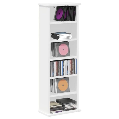 CD ormar Bijela 60 x 17 x 92 cm Konstruirano drvo - Bijela 1 60 x 17 x 92 cm Cijena