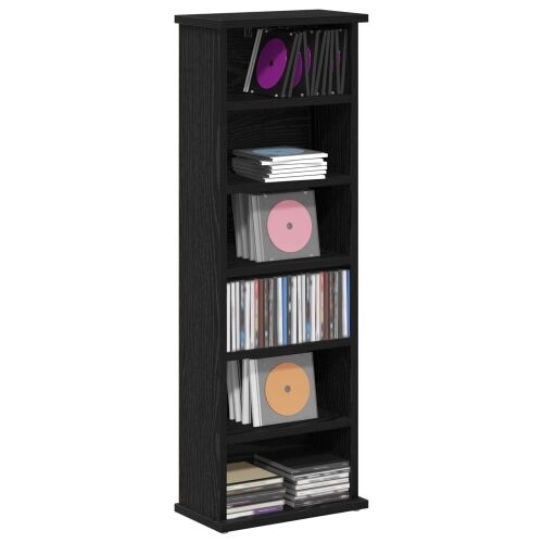 CD ormar Crni hrast 60 x 17 x 92 cm Konstruirano drvo - Crni hrast 1 60 x 17 x 92 cm Cijena