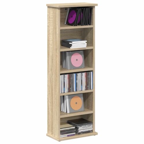 CD ormar Hrast sonoma 60 x 17 x 92 cm Konstruirano drvo - Hrast sonoma 1 60 x 17 x 92 cm Cijena
