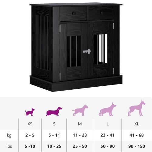 Namještaj za kućni kavez Crni hrast 80 x 47,5 x 80 cm - Crni hrast Cijena