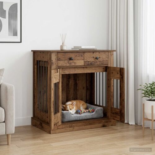 Namještaj za kućni kavez Staro drvo 80 x 47,5 x 80 cm - Staro drvo Cijena
