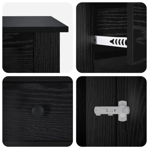 Namještaj za kućni kavez Crni hrast 50 x 47,5 x 80 cm - Crni hrast Cijena