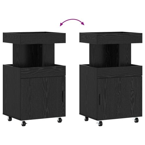Barska kolica Crni hrast 50 x 41 x 89 cm Konstruirano drvo - Crni hrast Cijena