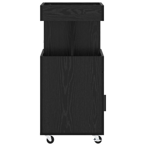 Barska kolica Crni hrast 50 x 41 x 89 cm Konstruirano drvo - Crni hrast Cijena