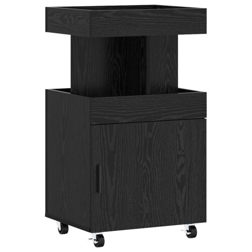 Barska kolica Crni hrast 50 x 41 x 89 cm Konstruirano drvo - Crni hrast Cijena