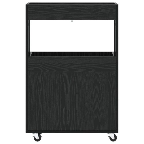 Barska kolica Crni hrast 60 x 39,5 x 89 cm Prerađeno drvo - Crni hrast Cijena